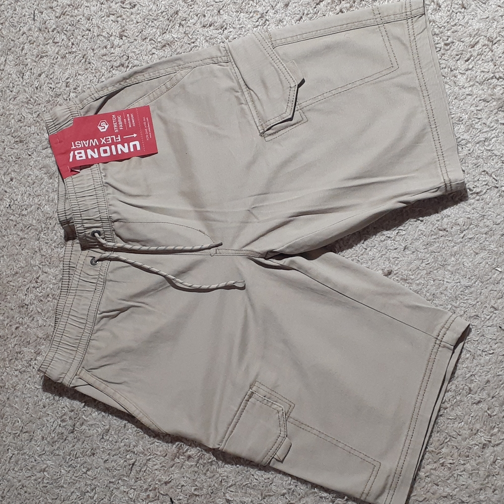 NWT Men's Union Bay Flex Waist Shorts - Medium - Desert  (Beige)
